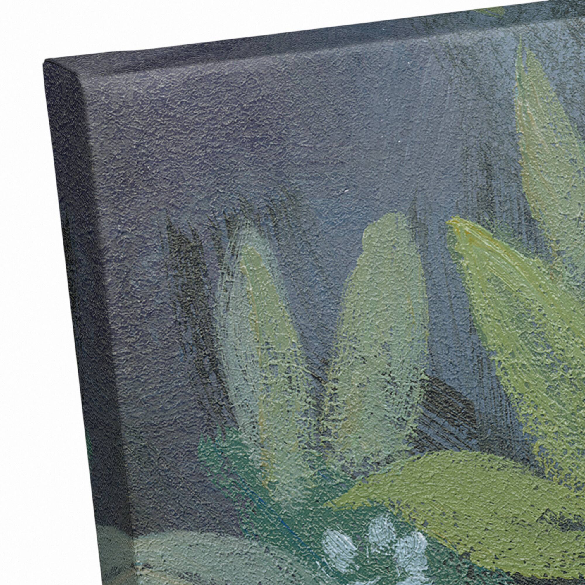 Blue Floral Bouquet Canvas Wall Art